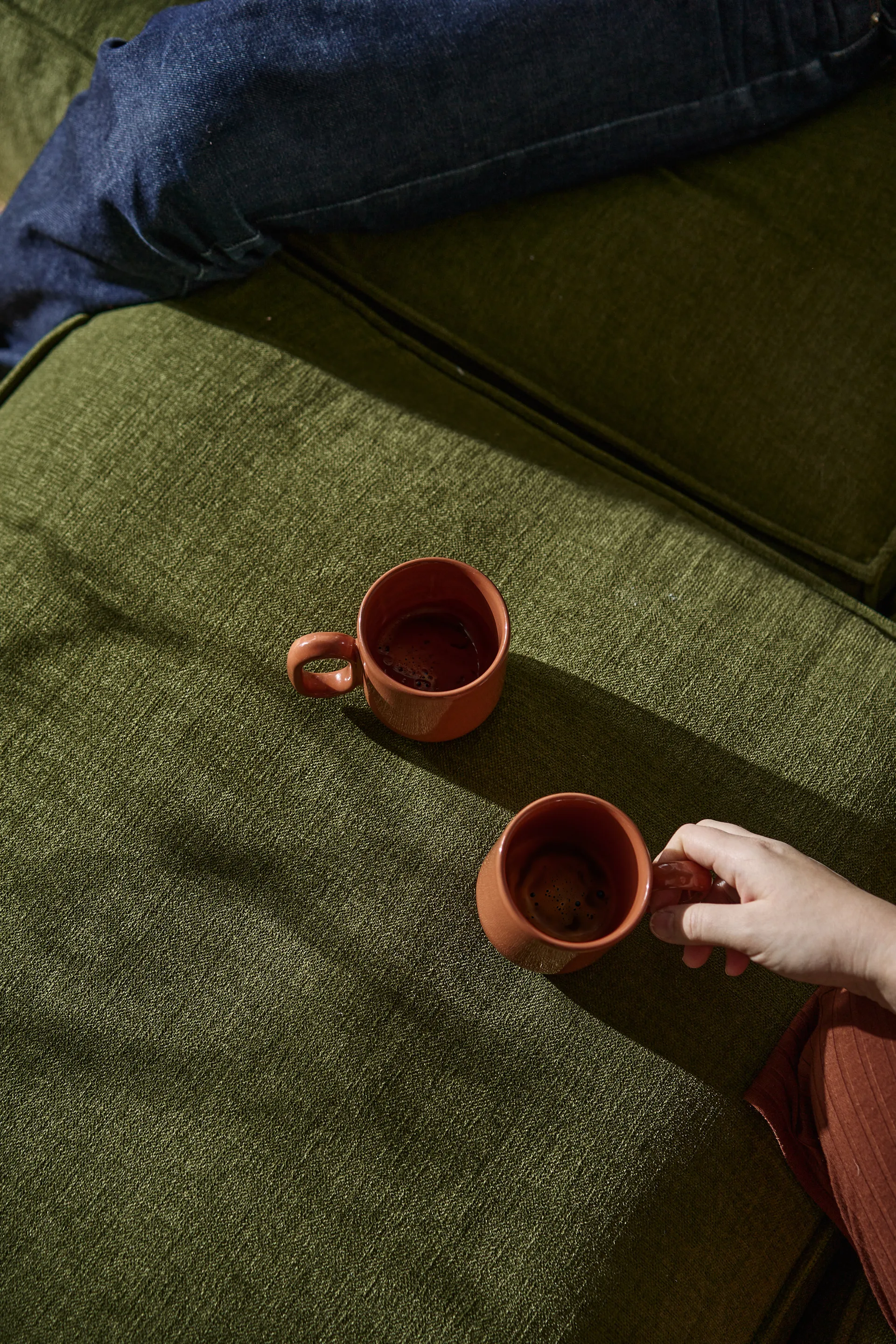 Bergsdal sofa, Luisa green 3975-Egebedset ask, 3-pers. 1898