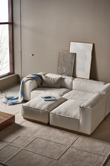 Bergsdal sofa - Oslo nature 1540-Egebedset ask, 3-pers. - 1898