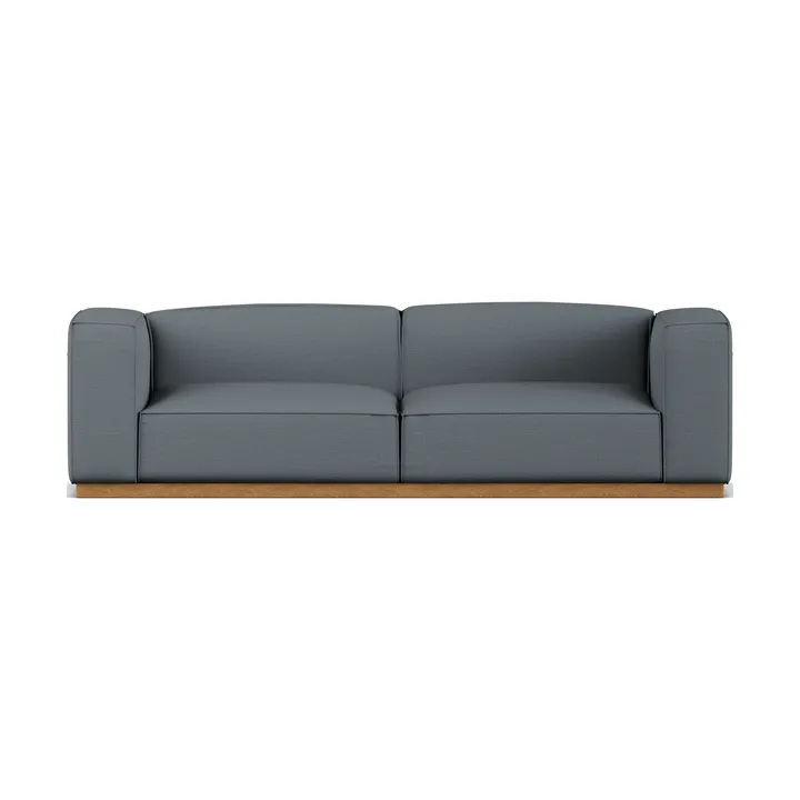 Bergsdal sofa - Same Blue 6678-egebejset, 3-personers - 1898