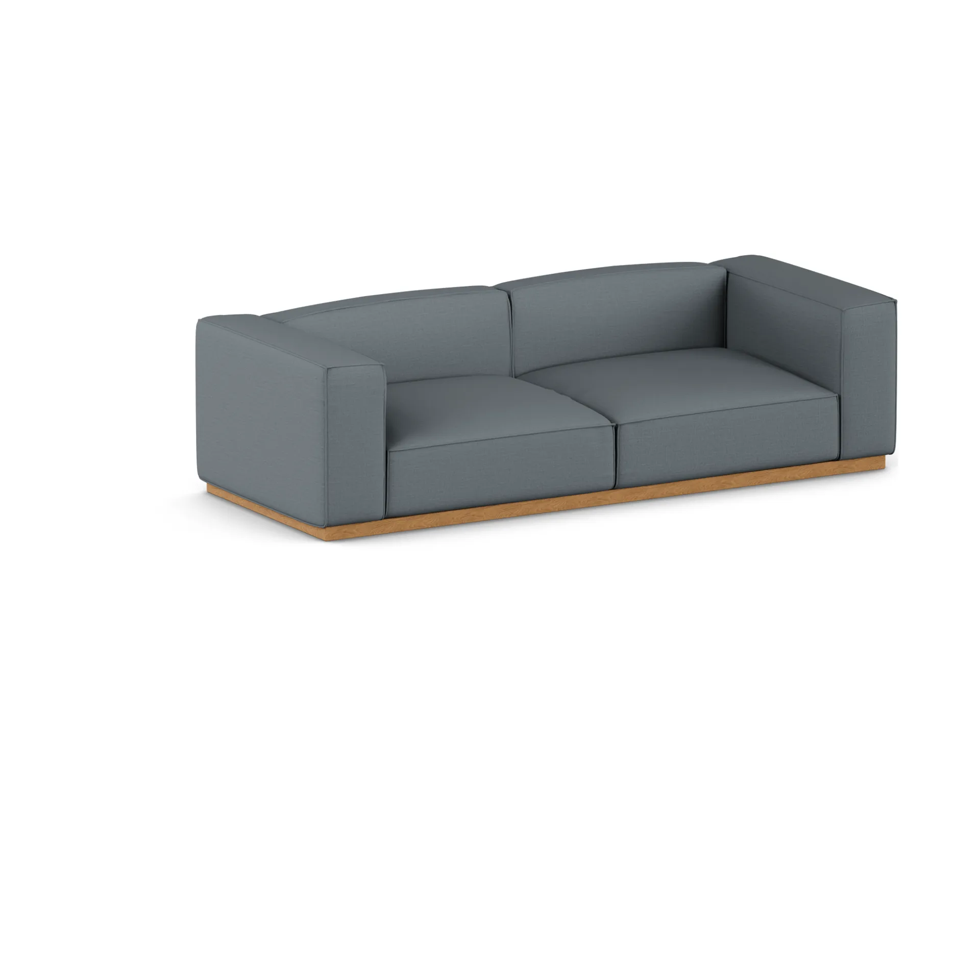 Bergsdal sofa, Same Blue 6678-egebejset, 3-personers 1898