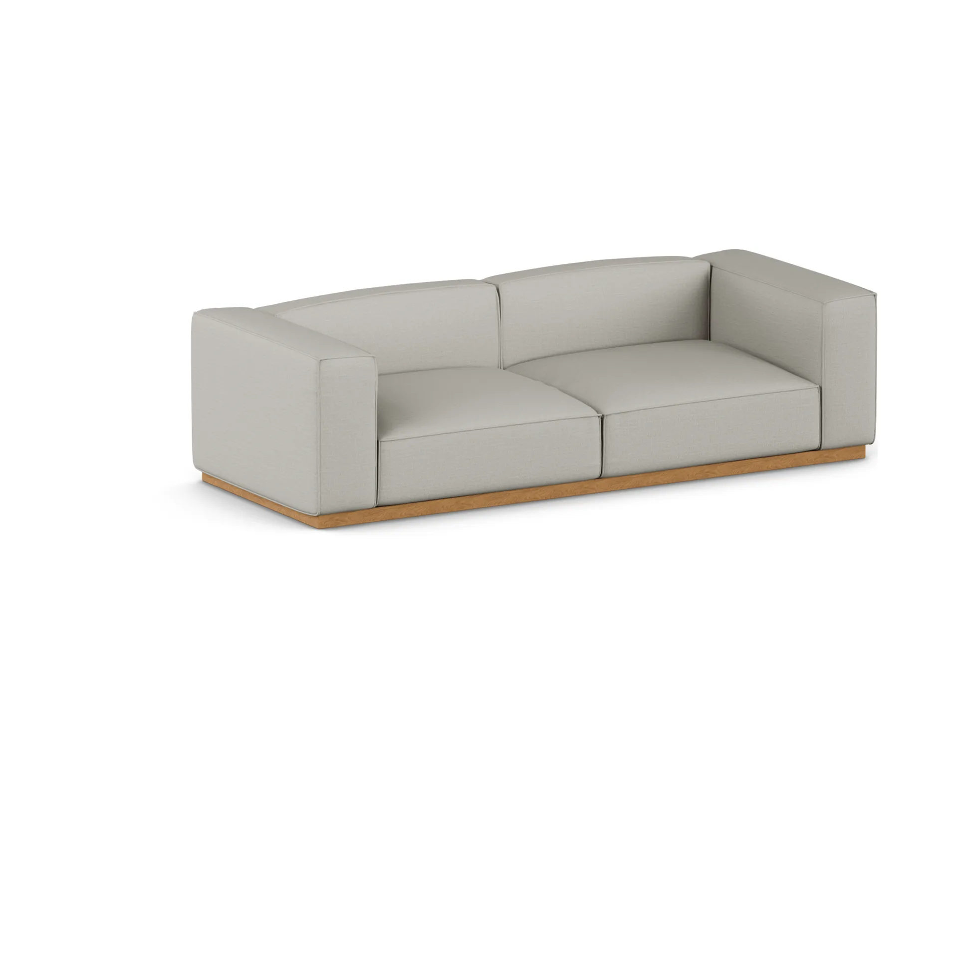 Bergsdal sofa, Same Grey 6673-egebejset, 3-personers 1898