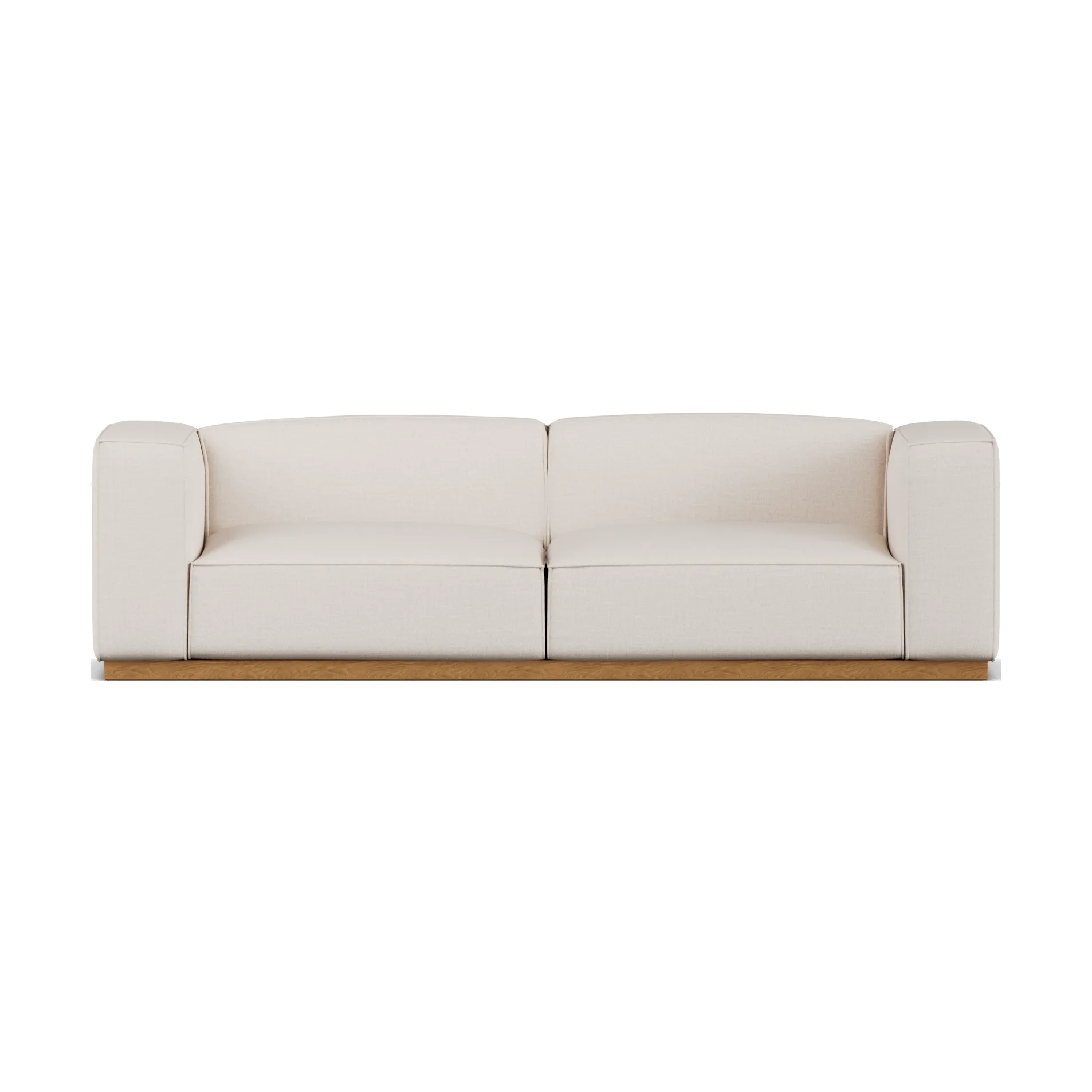 Bergsdal sofa, Same Off White 6671-egebejset, 3-personers 1898