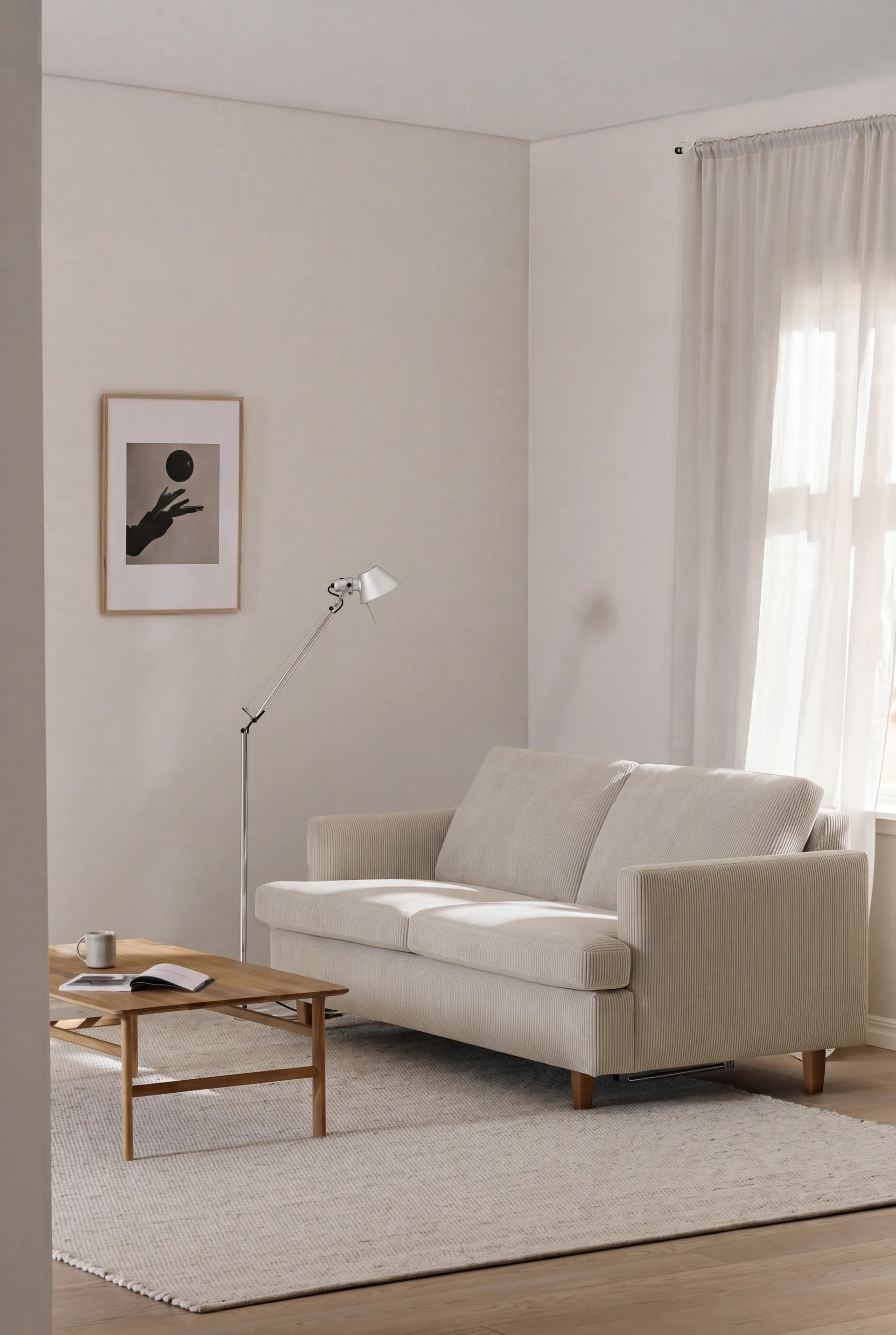 Binga 2,5-personers sovesofa, Jump Beige 1956-eg 1898