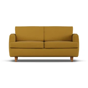 Binga 2,5-personers sovesofa - Luiza Mustard 3972-mørkbejdset ask - 1898