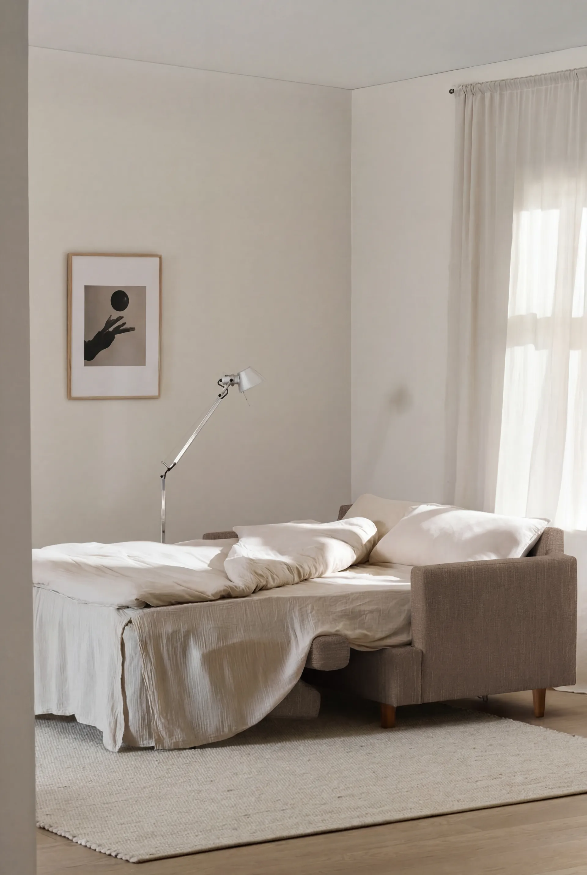 Binga 2,5-personers sovesofa, Same Mole 6674-mørkbejdset ask 1898