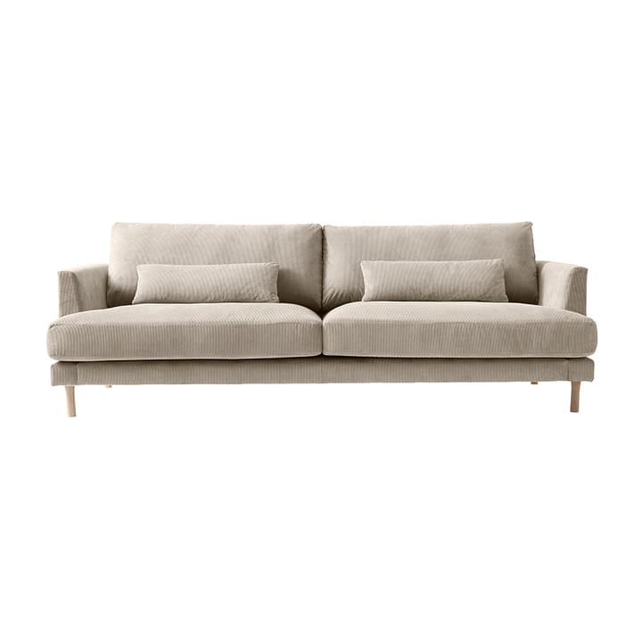 Bredhult 3-personers sofa hvidolieret egetræsben - Jump 1956 Beige - 1898