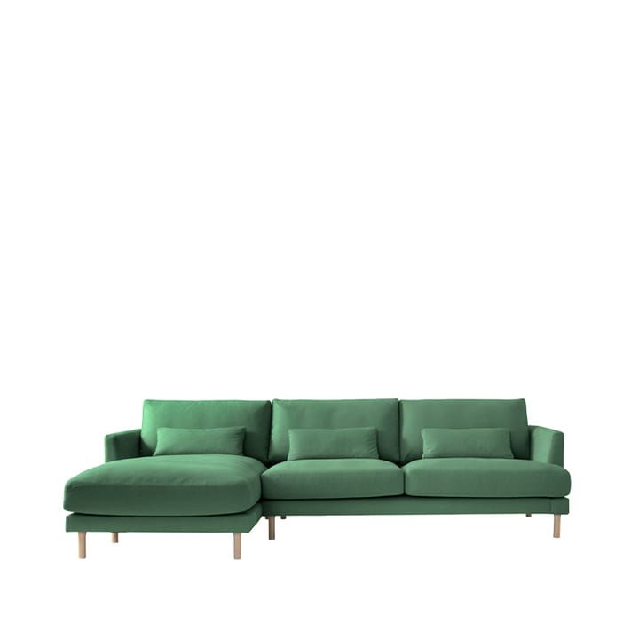 Bredhult C2 modulsofa - stof moss, hvidolierede egetræsben - 1898