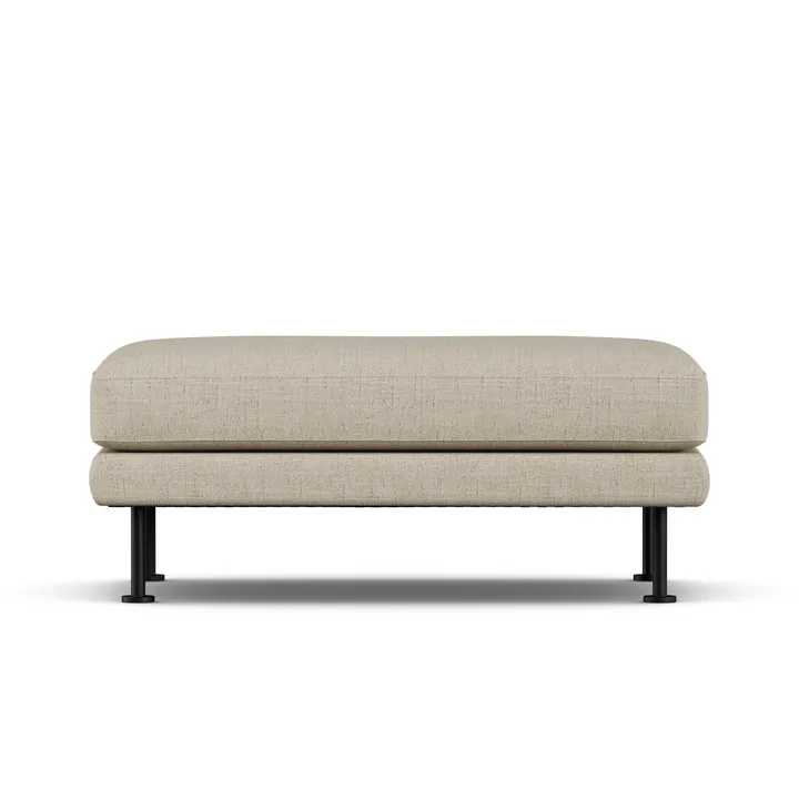 Bredhult fodskammel - Bern Beige 0341-sort stål - 1898