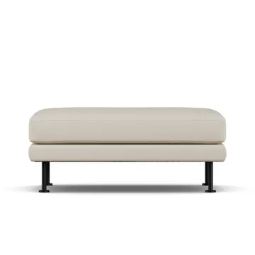 Bredhult fodskammel - Jump Beige 1956-sort stål - 1898