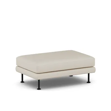 Bredhult fodskammel - Jump Beige 1956-sort stål - 1898