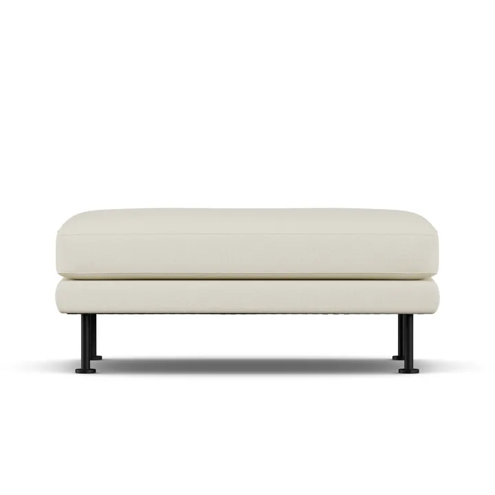 Bredhult fodskammel - Oslo Nature 1540-sort stål - 1898