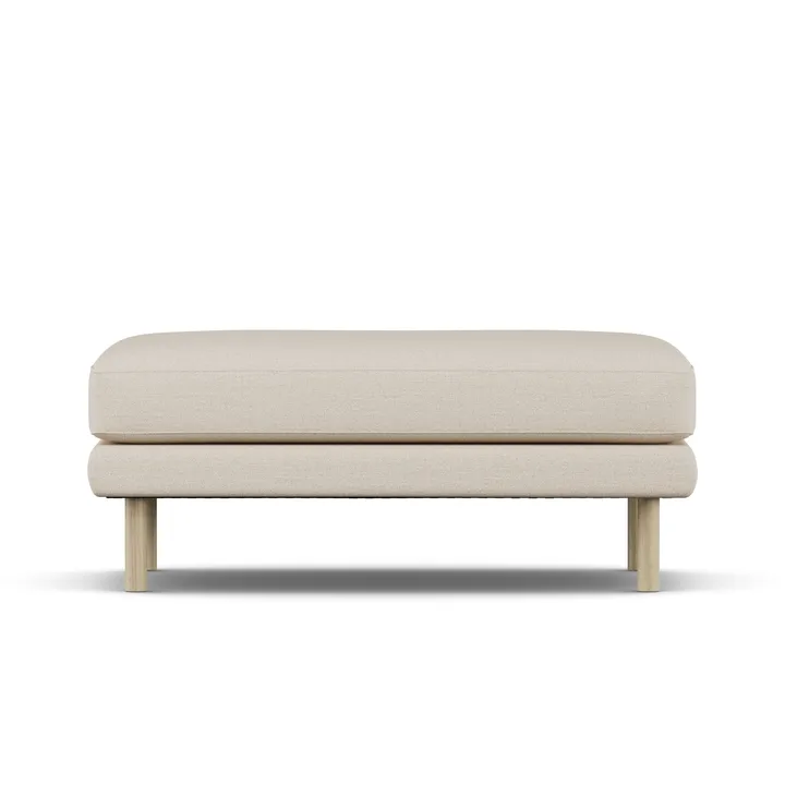 Bredhult fodskammel - Same Beige 6670-hvidolieret eg - 1898