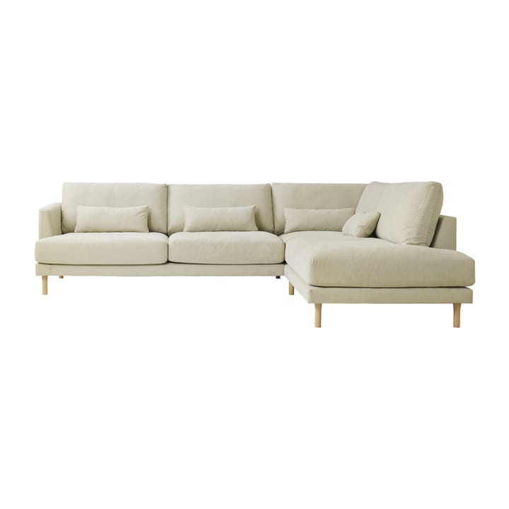 Bredhult modulsofa A1 hvidolieret egetræsben - Bern 0341 Beige - 1898