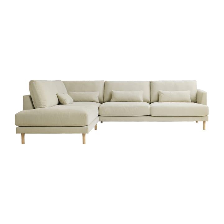 Bredhult modulsofa A2 hvidolieret egetræsben - Bern 0341 Beige - 1898