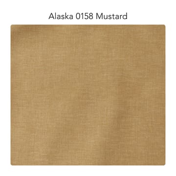 Bredhult modulsofa, A2 - stof Alaska 0158 mustard, hvidolierede egetræsben - 1898