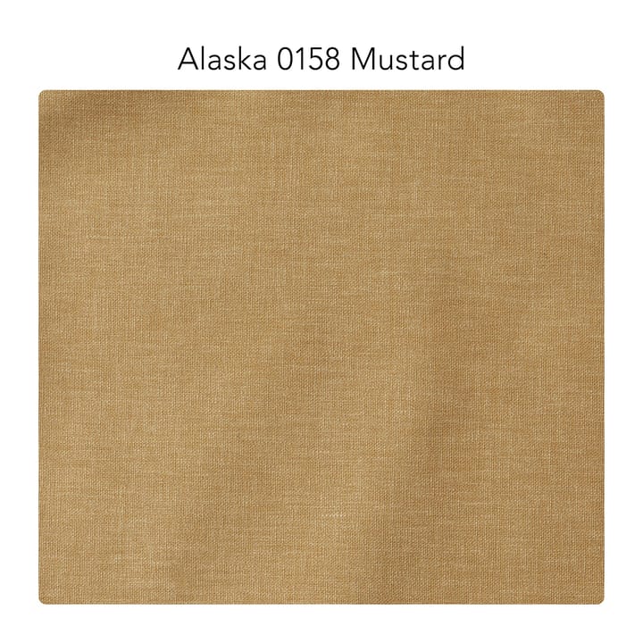 Bredhult modulsofa, A2 - stof Alaska 0158 mustard, hvidolierede egetræsben - 1898