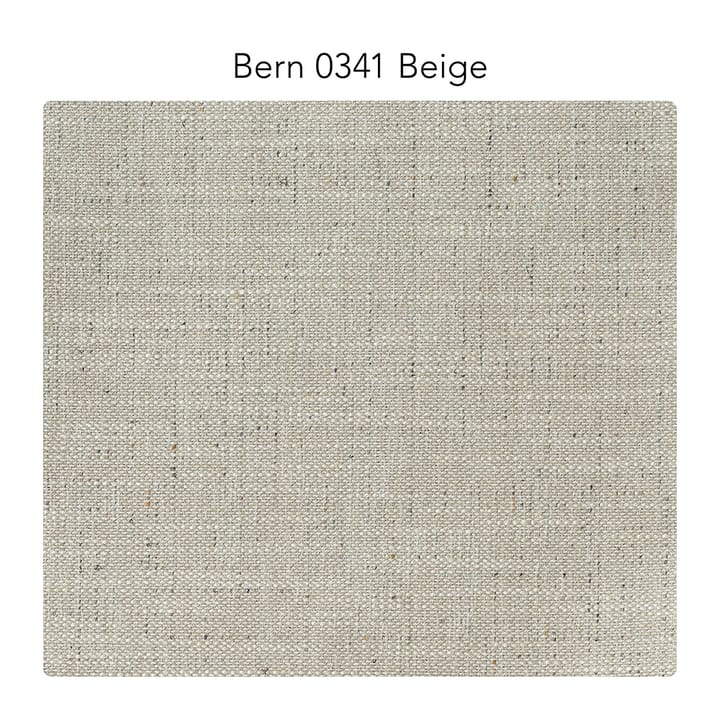 Bredhult sofa - 3-pers. stof Bern 0341 beige, hvidolierede ben i eg - 1898