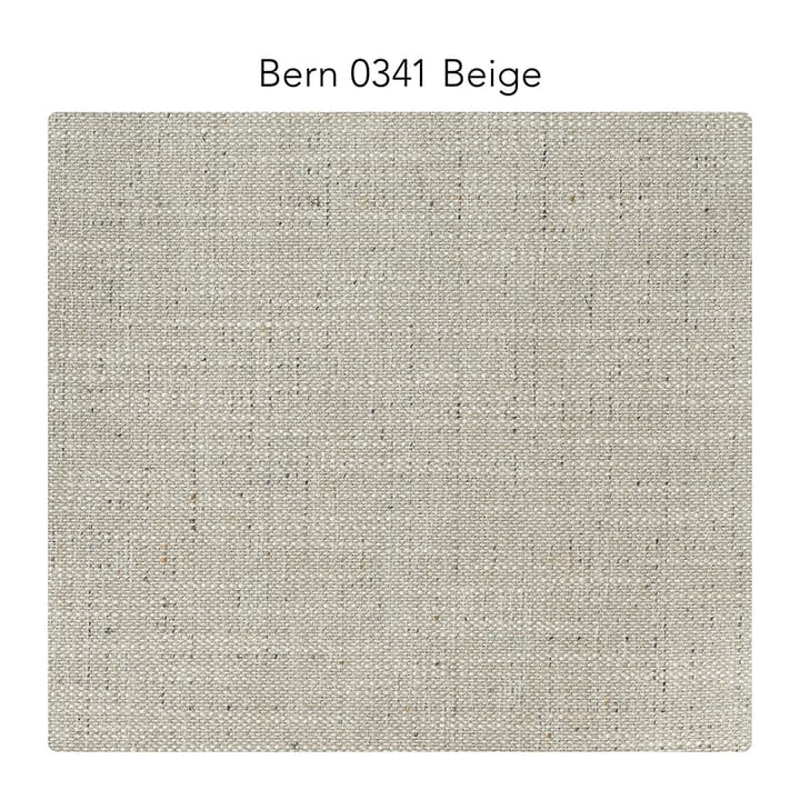 Bredhult sofa - 3-pers. stof Bern 0341 beige, sorte stålben - 1898