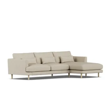 Bredhult sofa - Bern Beige 0341-hvidolieret eg, 2,5-pers. C1 - 1898