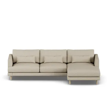 Bredhult sofa - Bern Beige 0341-hvidolieret eg, 2,5-pers. C1 - 1898