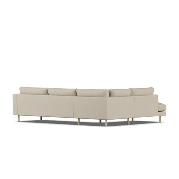 Bredhult sofa - Bern Beige 0341-hvidolieret eg, 3-pers. A2 - 1898