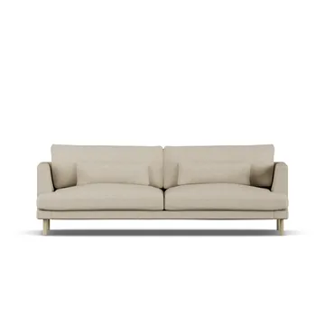 Bredhult sofa - Bern Beige 0341-hvidolieret eg, 3-pers. - 1898