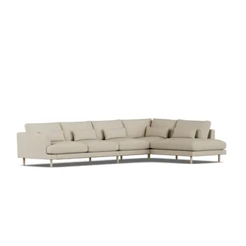 Bredhult sofa - Bern Beige 0341-hvidolieret eg, 4-pers. B1 - 1898