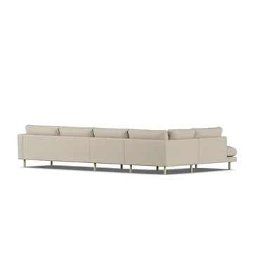 Bredhult sofa - Bern Beige 0341-hvidolieret eg, 4-pers. B2 - 1898