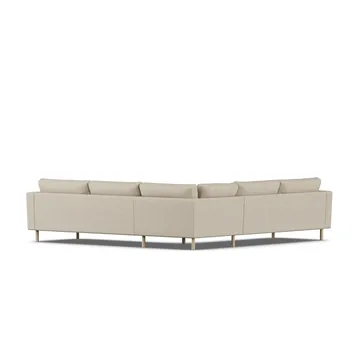 Bredhult sofa - Bern Beige 0341-hvidolieret eg, hjørnesofa F - 1898