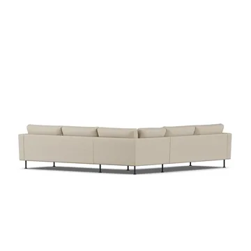 Bredhult sofa - Bern Beige 0341-sort stål, hjørnesofa F - 1898