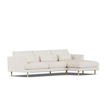 Bredhult sofa - Caleido Beige 9600-hvidolieret eg, 2,5-pers. C1 - 1898