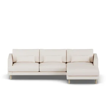 Bredhult sofa - Caleido Beige 9600-hvidolieret eg, 2,5-pers. C1 - 1898