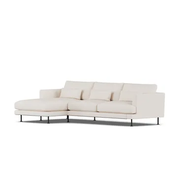 Bredhult sofa - Caleido Beige 9600-sort stål, 2,5-pers. C2 - 1898