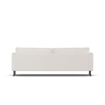 Bredhult sofa - Caleido Beige 9600-sort stål, 3-pers. - 1898