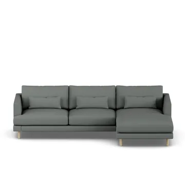 Bredhult sofa - Caleido Grey 1240-hvidolieret eg, 2,5-pers. C1 - 1898