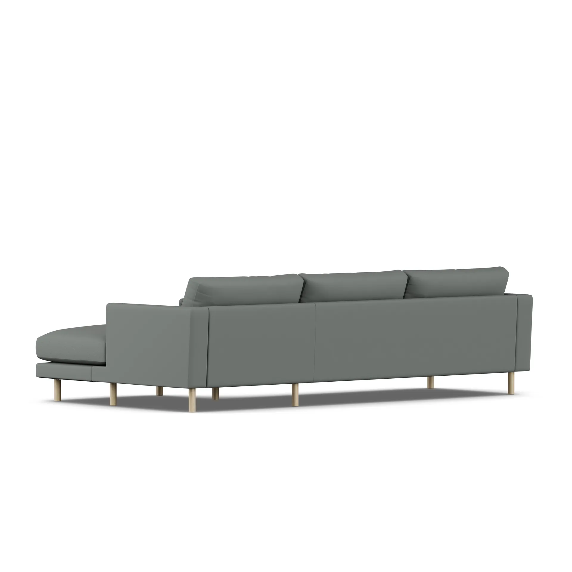 Bredhult sofa, Caleido Grey 1240-hvidolieret eg, 2,5-pers. C1 1898