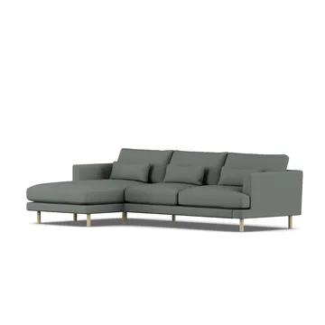 Bredhult sofa - Caleido Grey 1240-hvidolieret eg, 2,5-pers. C2 - 1898