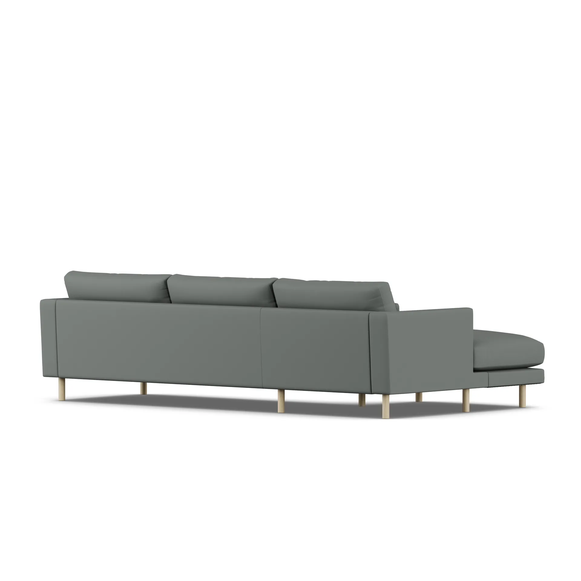 Bredhult sofa, Caleido Grey 1240-hvidolieret eg, 2,5-pers. C2 1898