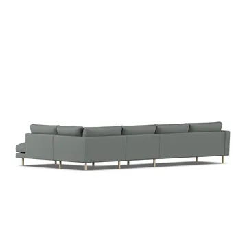 Bredhult sofa - Caleido Grey 1240-hvidolieret eg, 4-pers. B1 - 1898