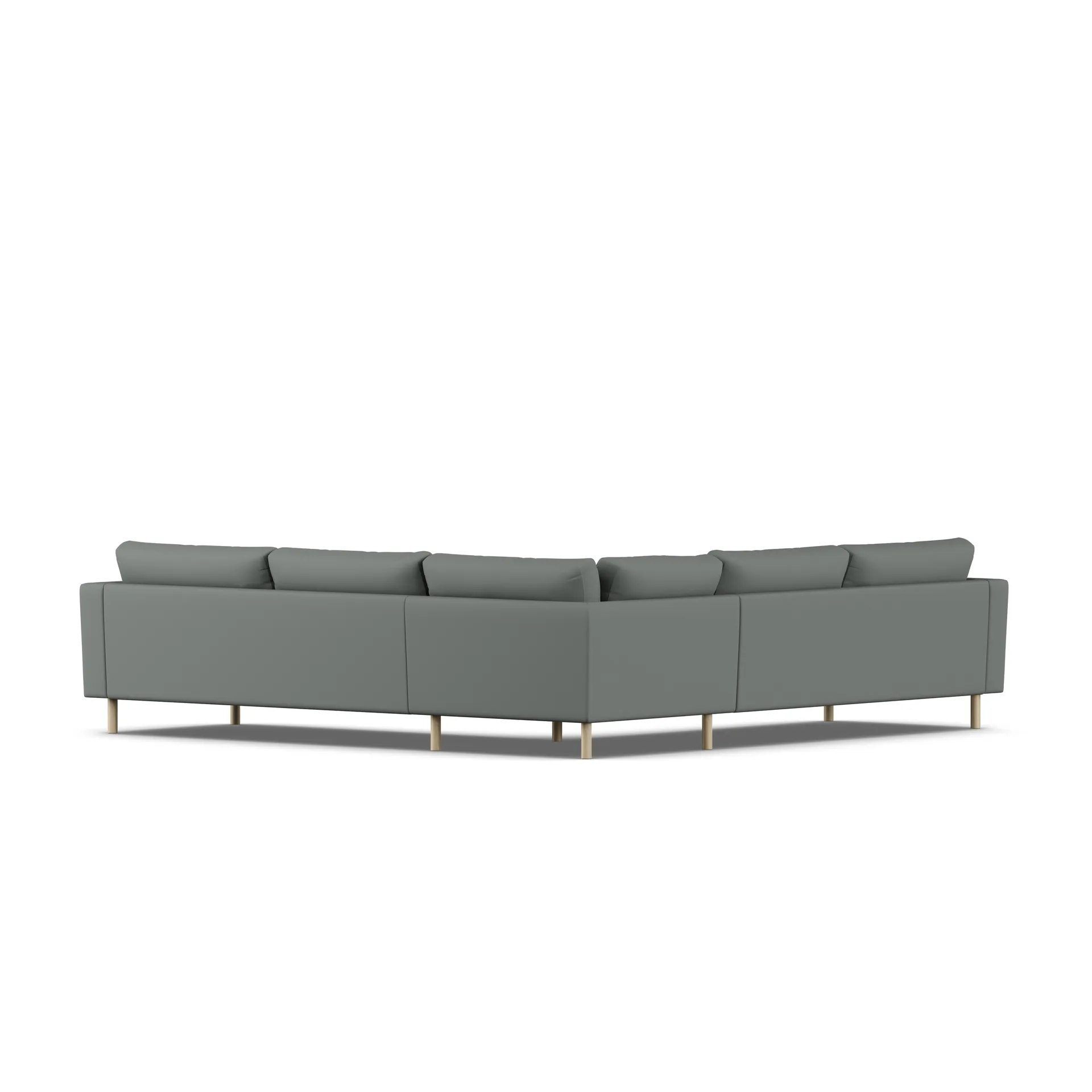 Bredhult sofa, Caleido Grey 1240-hvidolieret eg, hjørnesofa F 1898