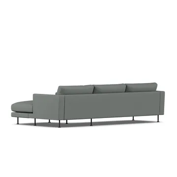 Bredhult sofa - Caleido Grey 1240-sort stål, 2,5-pers. C1 - 1898