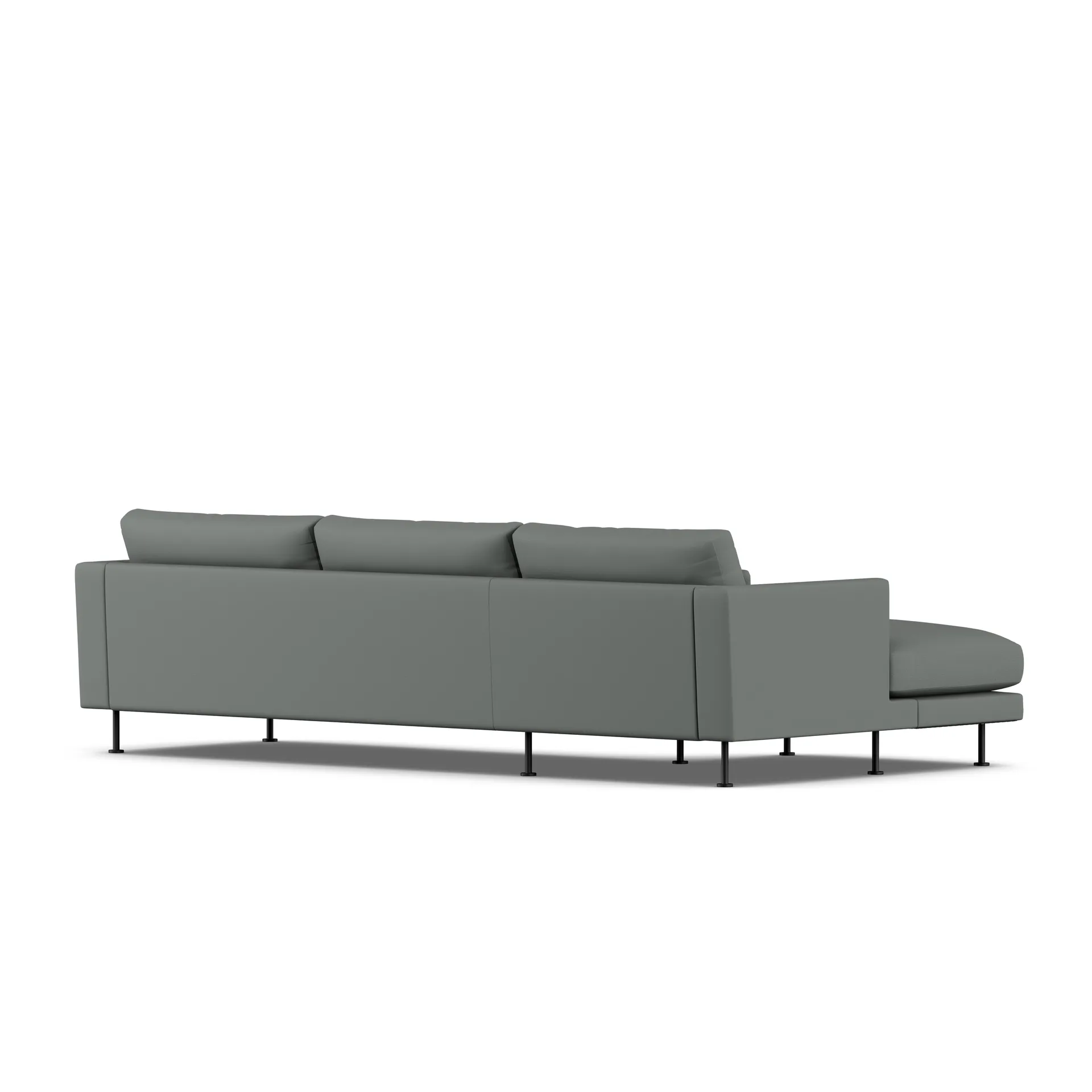 Bredhult sofa, Caleido Grey 1240-sort stål, 2,5-pers. C2 1898