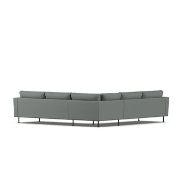 Bredhult sofa - Caleido Grey 1240-sort stål, hjørnesofa F - 1898