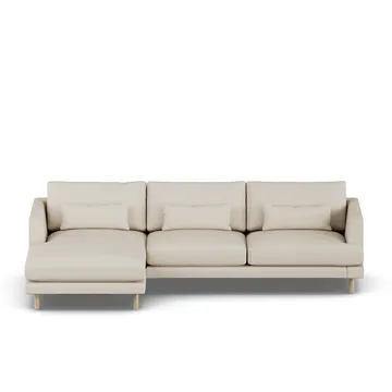 Bredhult sofa - Jump Beige 1956-hvidolieret eg, 2,5-pers. C2 - 1898