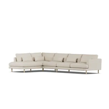 Bredhult sofa - Jump Beige 1956-hvidolieret eg, 4-pers. B2 - 1898