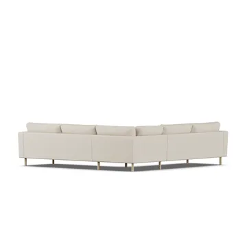 Bredhult sofa - Jump Beige 1956-hvidolieret eg, hjørnesofa F - 1898