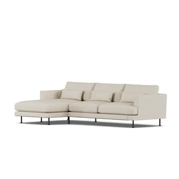 Bredhult sofa - Jump Beige 1956-sort stål, 2,5-pers. C2 - 1898
