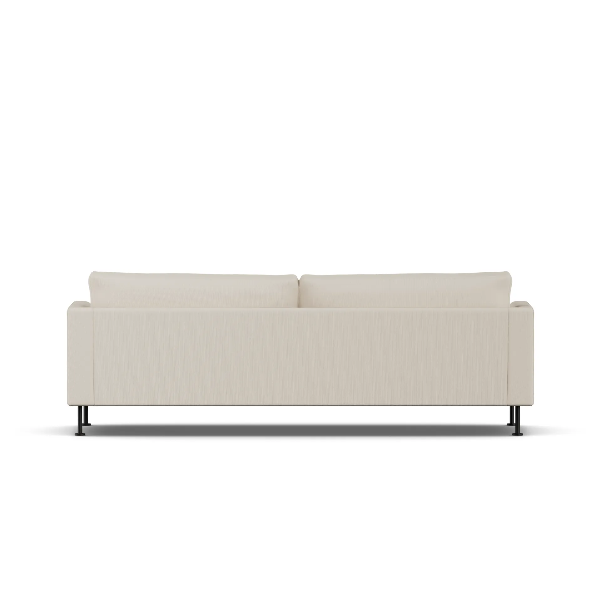 Bredhult sofa, Jump Beige 1956-sort stål, 3-pers. 1898