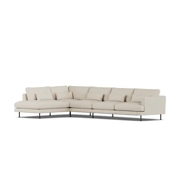 Bredhult sofa - Jump Beige 1956-sort stål, 4-pers. B2 - 1898