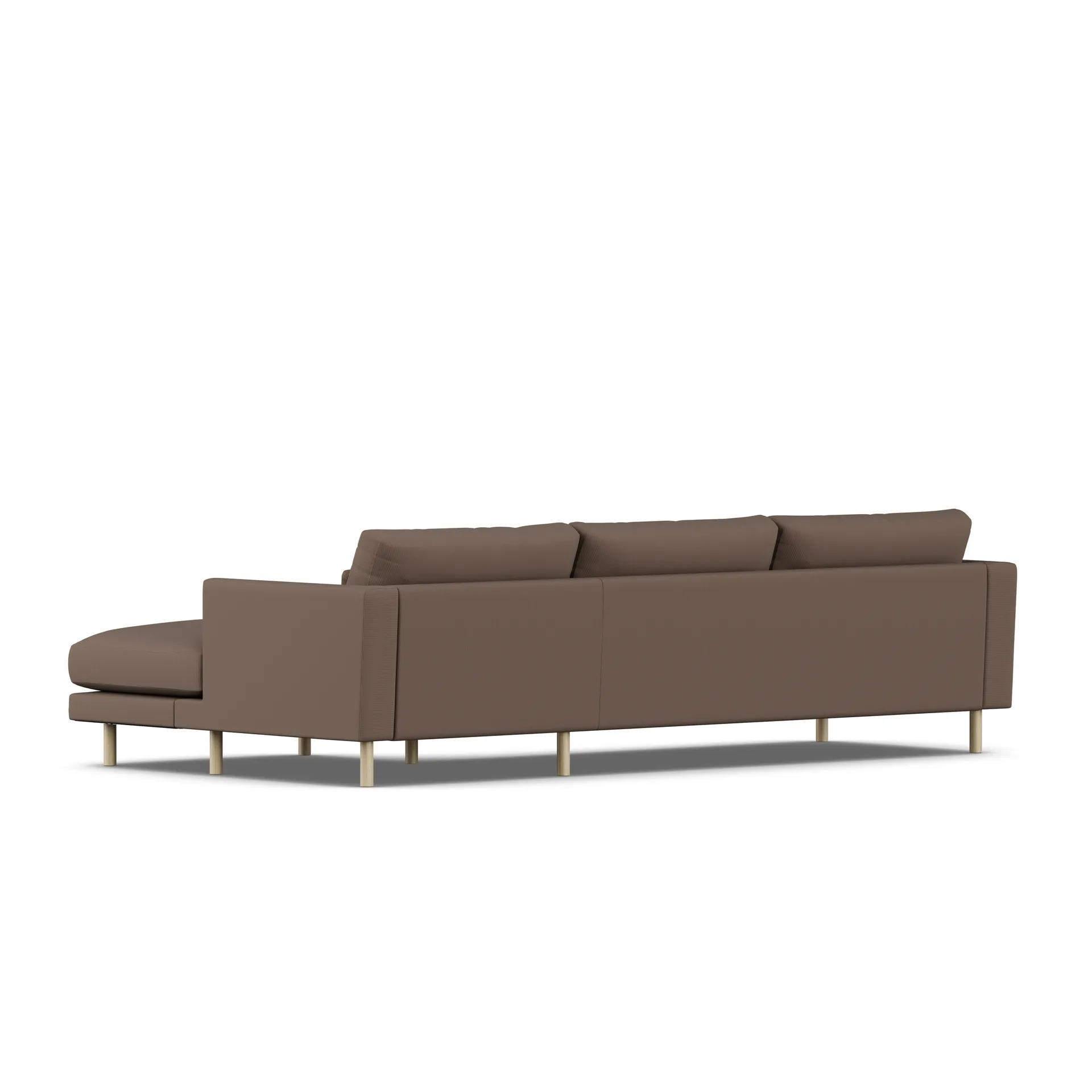 Bredhult sofa, Jump Brown 1955-hvidolieret eg, 2,5-pers. C1 1898